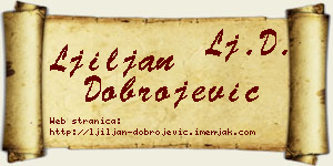 Ljiljan Dobrojević vizit kartica